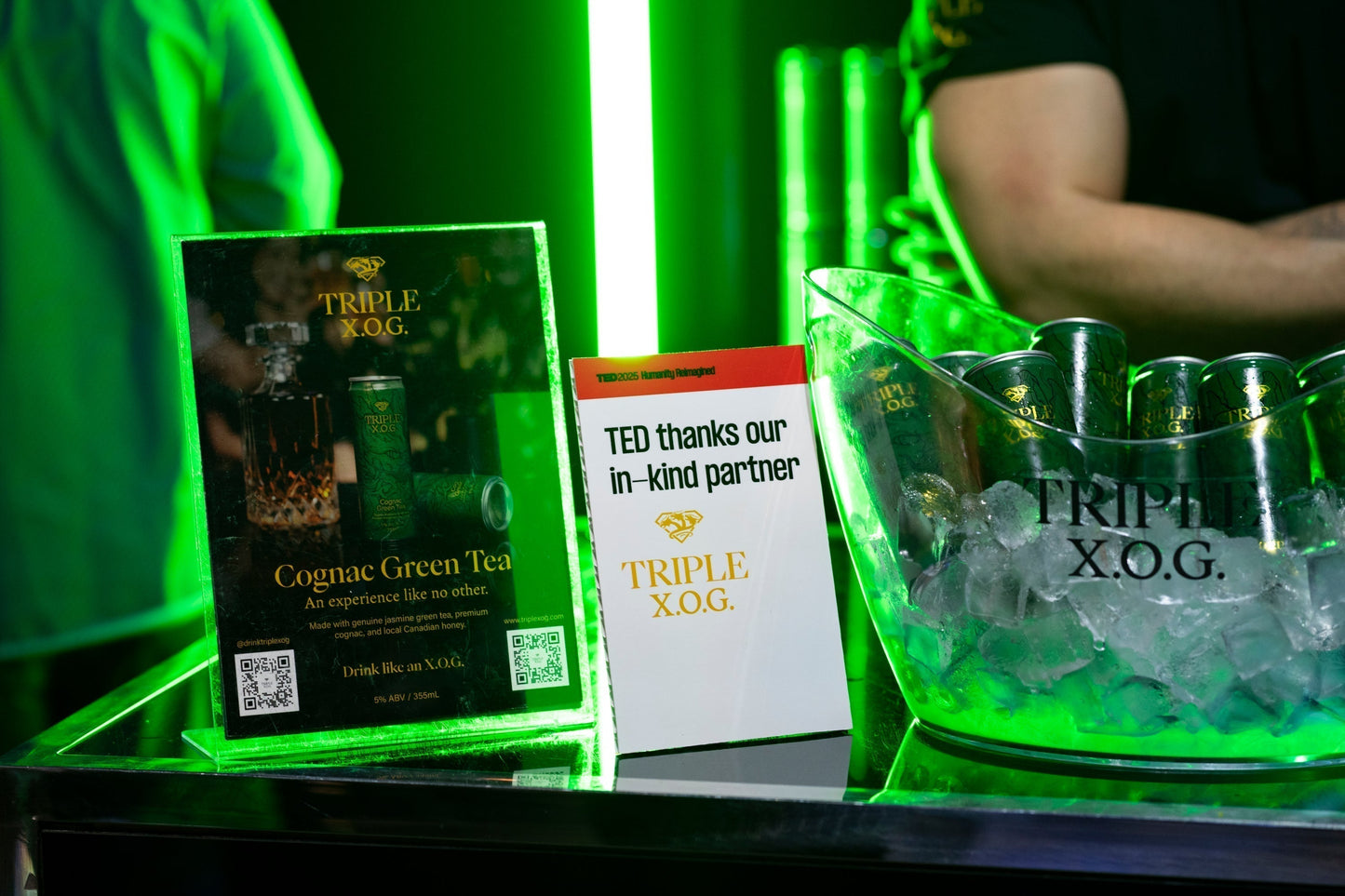 Triple X.O.G. had the incredible honour of supporting beverages at TED 2025 Vancouver, where some of the brightest minds gathered to share ideas worth spreading